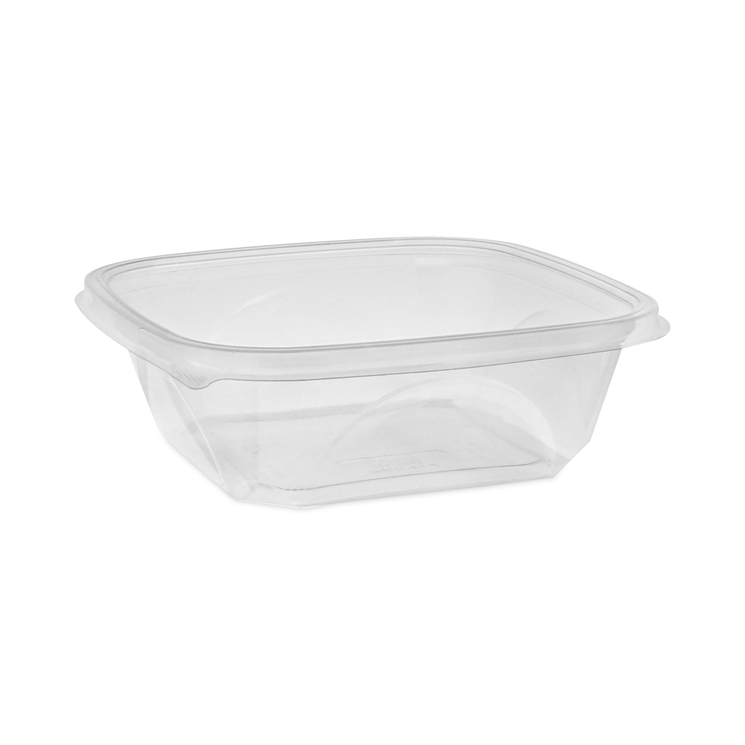 earthchoice-square-recycled-bowl-32-oz-7-x-7-x-2-clear-plastic-300-carton_pctsac0732 - 1