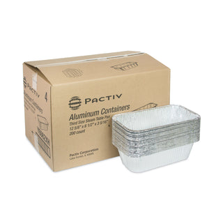 Aluminum Steam Table Pan, One-Third Size Deep Loaf Pan, 3" Deep, 5.9 x 8.04, 200/Carton