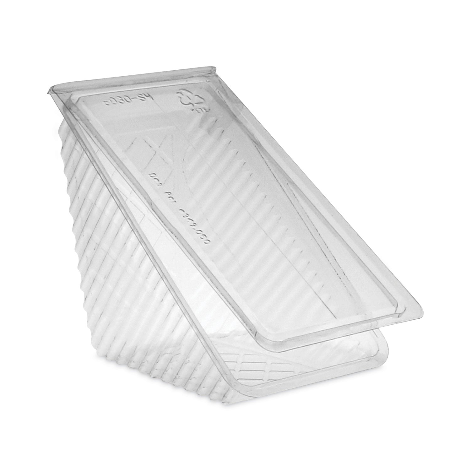 plastic-hinged-lid-sandwich-container-325-x-65-x-3-clear-85-pack-3-packs-carton_pcty11334 - 2