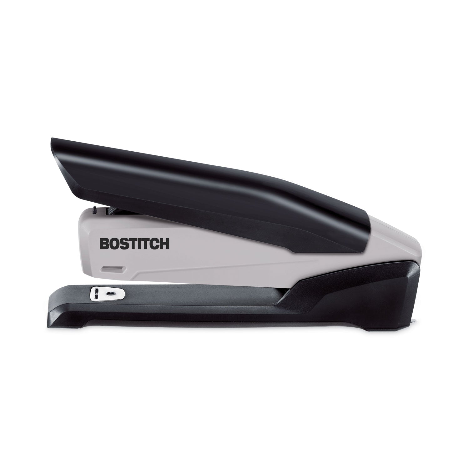 EcoStapler Spring-Powered Desktop Stapler with Antimicrobial Protection, 20-Sheet Capacity, Gray/Black - 