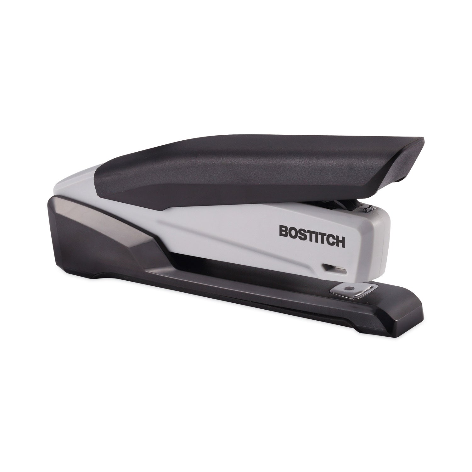 EcoStapler Spring-Powered Desktop Stapler with Antimicrobial Protection, 20-Sheet Capacity, Gray/Black - 