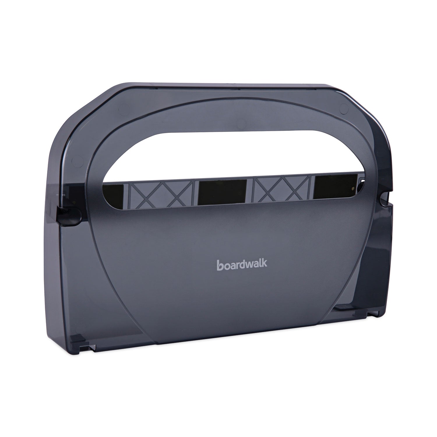 Toilet Seat Cover Dispenser, 17.25 x 3.13 x 11.75, Smoke Black