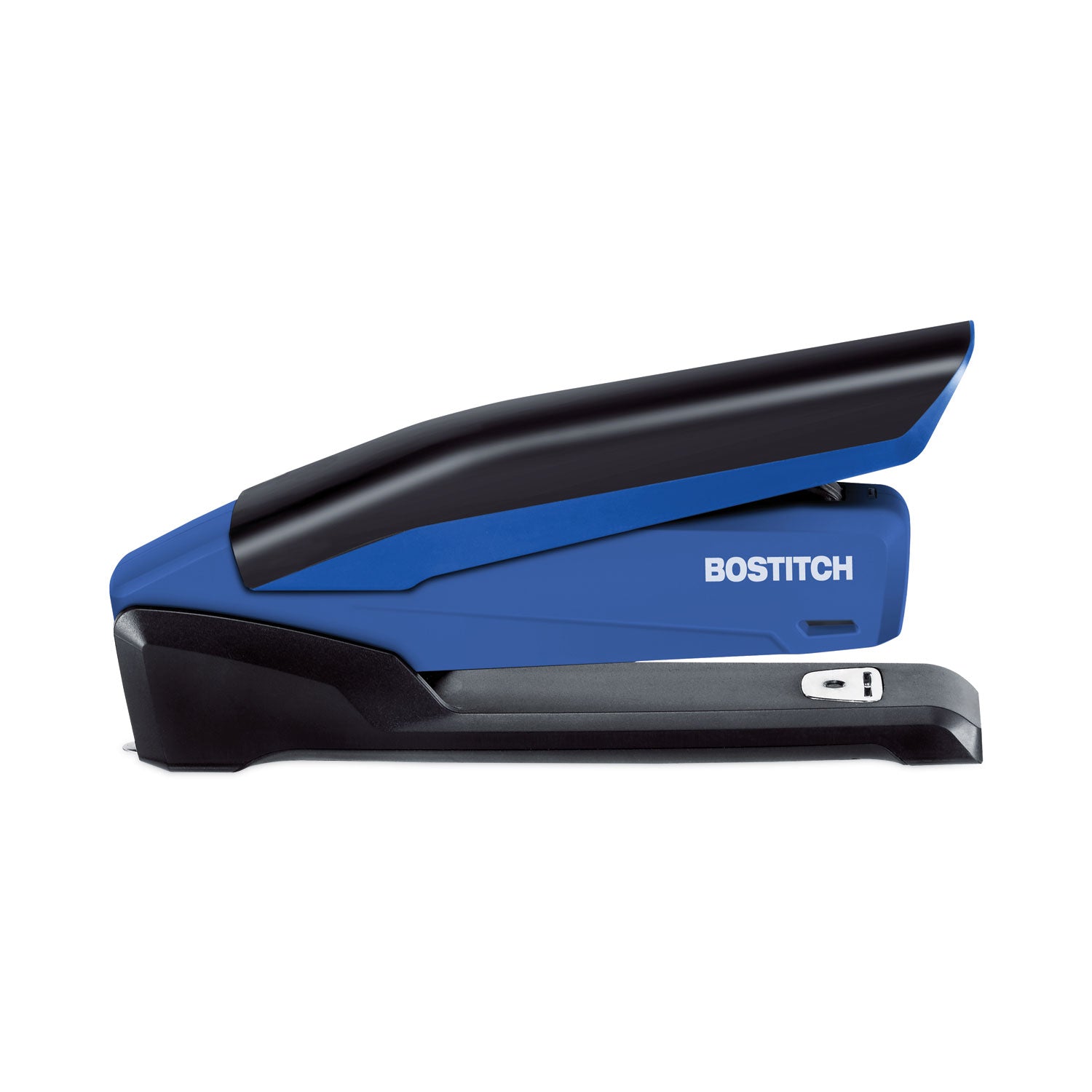 InPower One-Finger 3-in-1 Desktop Stapler with Antimicrobial Protection, 20-Sheet Capacity, Blue/Black - 