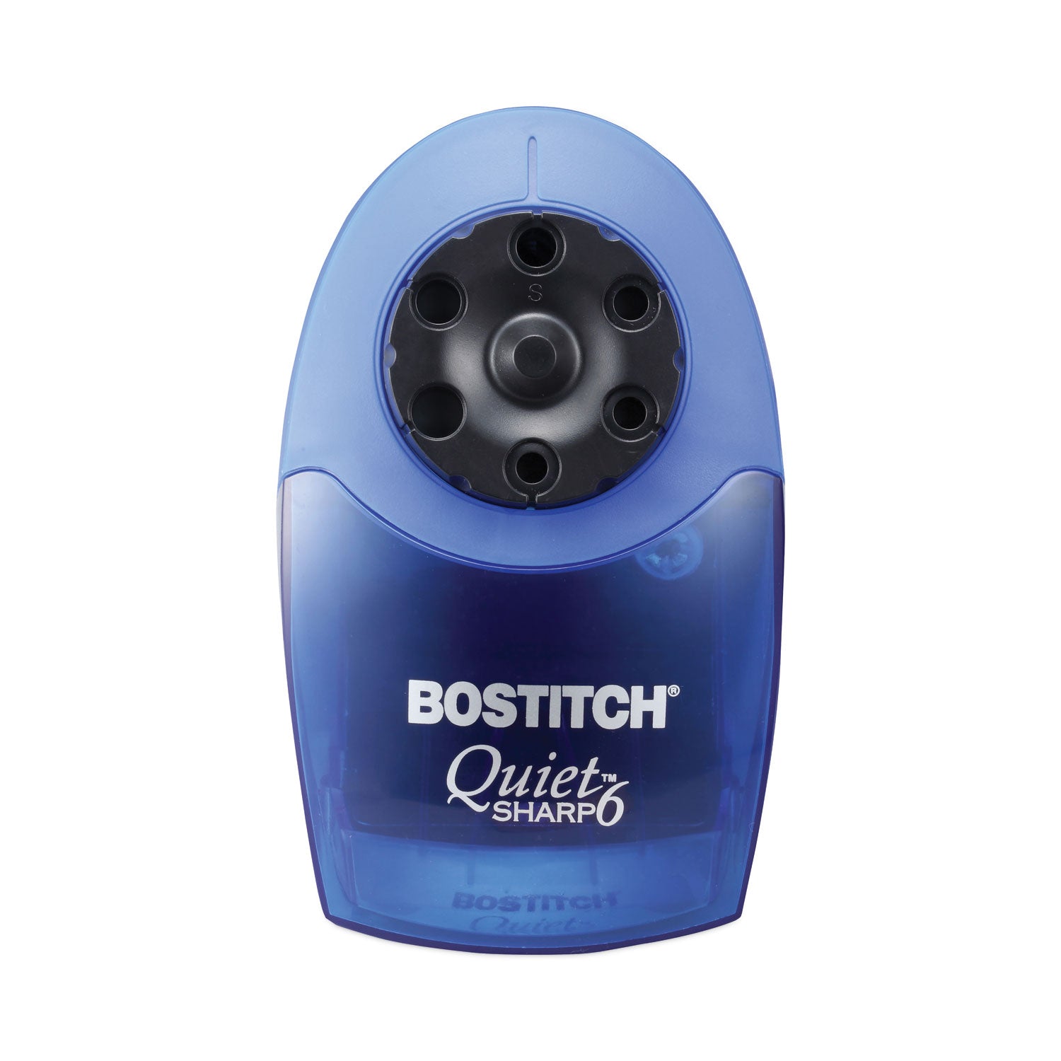 QuietSharp 6 Classroom Electric Pencil Sharpener, AC-Powered, 6.13 x 10.69 x 9, Blue
