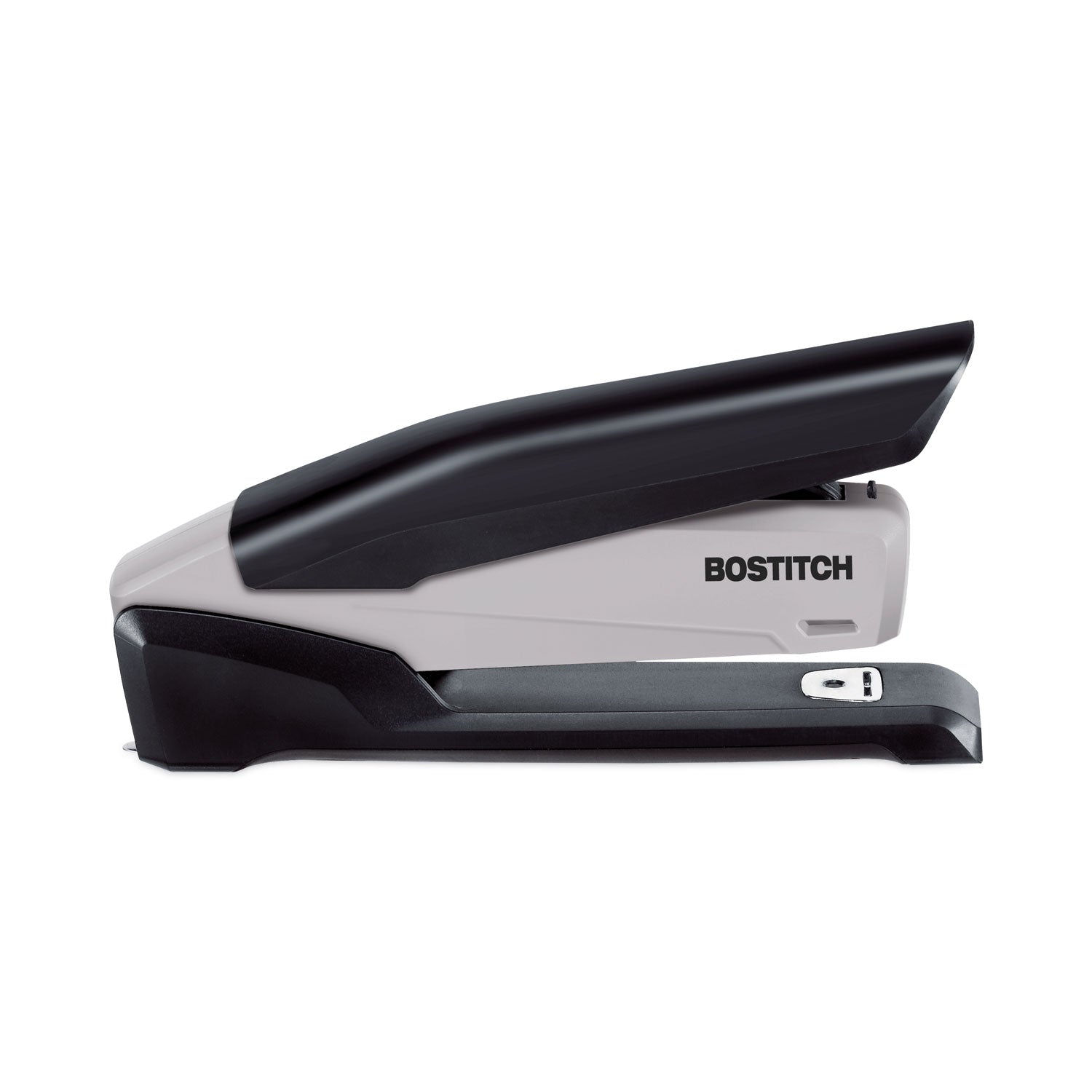 EcoStapler Spring-Powered Desktop Stapler with Antimicrobial Protection, 20-Sheet Capacity, Gray/Black - 