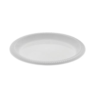 Meadoware Impact Plastic Dinnerware, Plate, 8.88" dia, White, 400/Carton