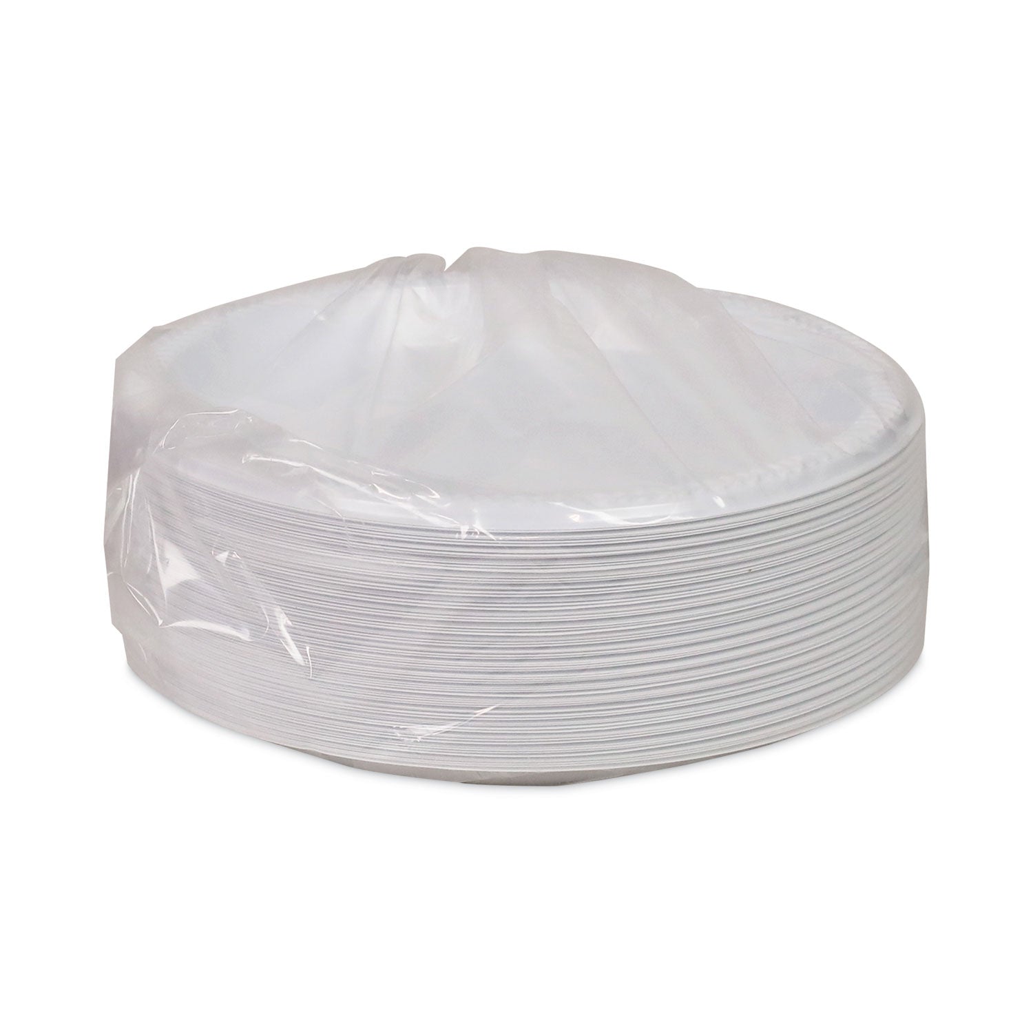 Meadoware Impact Plastic Dinnerware, Plate, 8.88" dia, White, 400/Carton