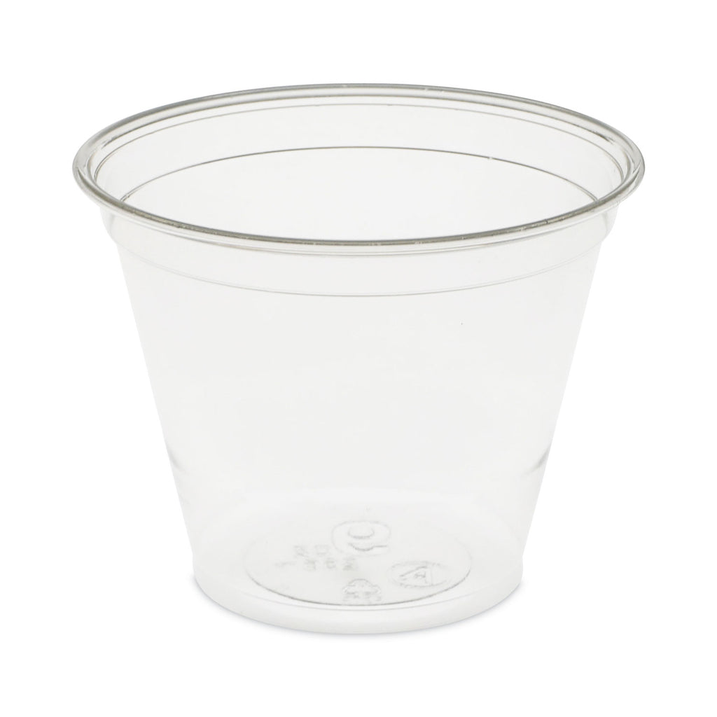 EarthChoice Recycled Clear Plastic Cold Cups, 9 oz, Clear, 975/Carton