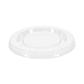 Plastic Portion Cup Lid, Fits 1.5 oz to 2.5 oz Cups, Clear, 100/Pack, 24 Packs/Carton