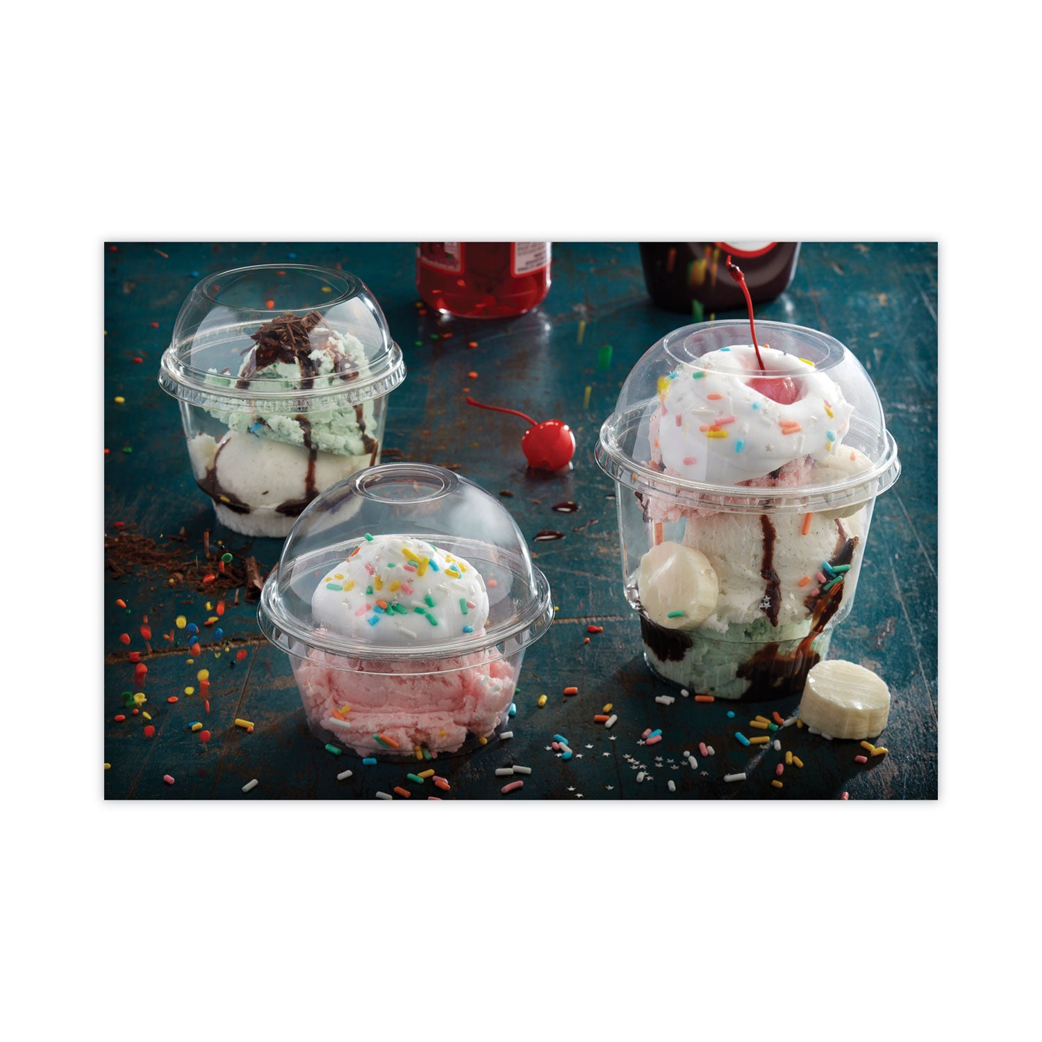 EarthChoice Strawless RPET Lid, Dome Lid, Fits 9 oz to 20 oz "A" Cups, Clear, 900/Carton