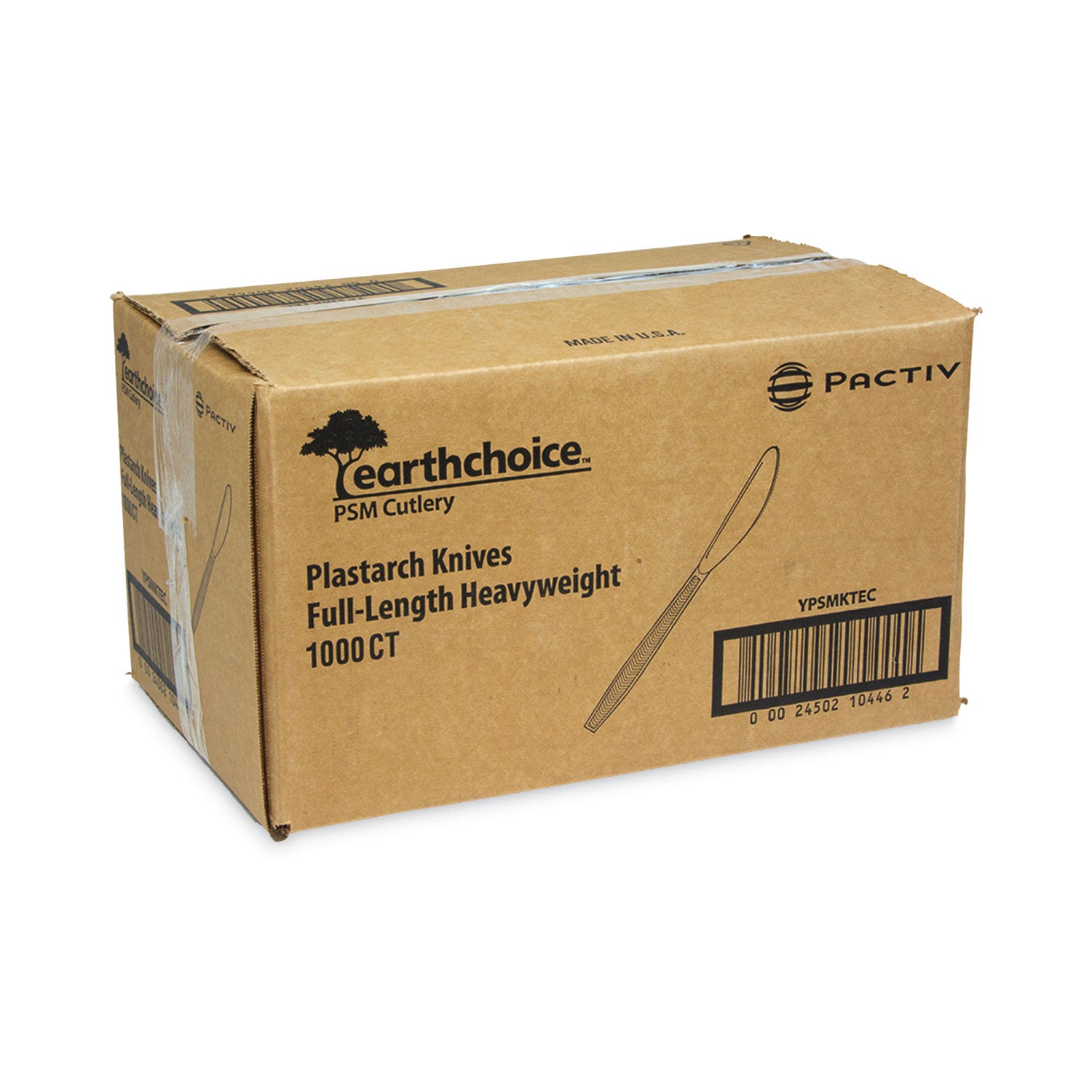 EarthChoice PSM Cutlery, Heavyweight, Knife, 7.5", Tan, 1,000/Carton