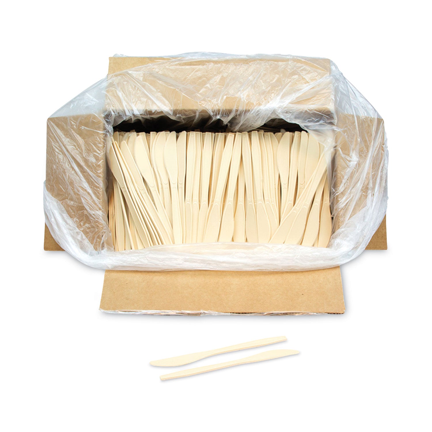 EarthChoice PSM Cutlery, Heavyweight, Knife, 7.5", Tan, 1,000/Carton