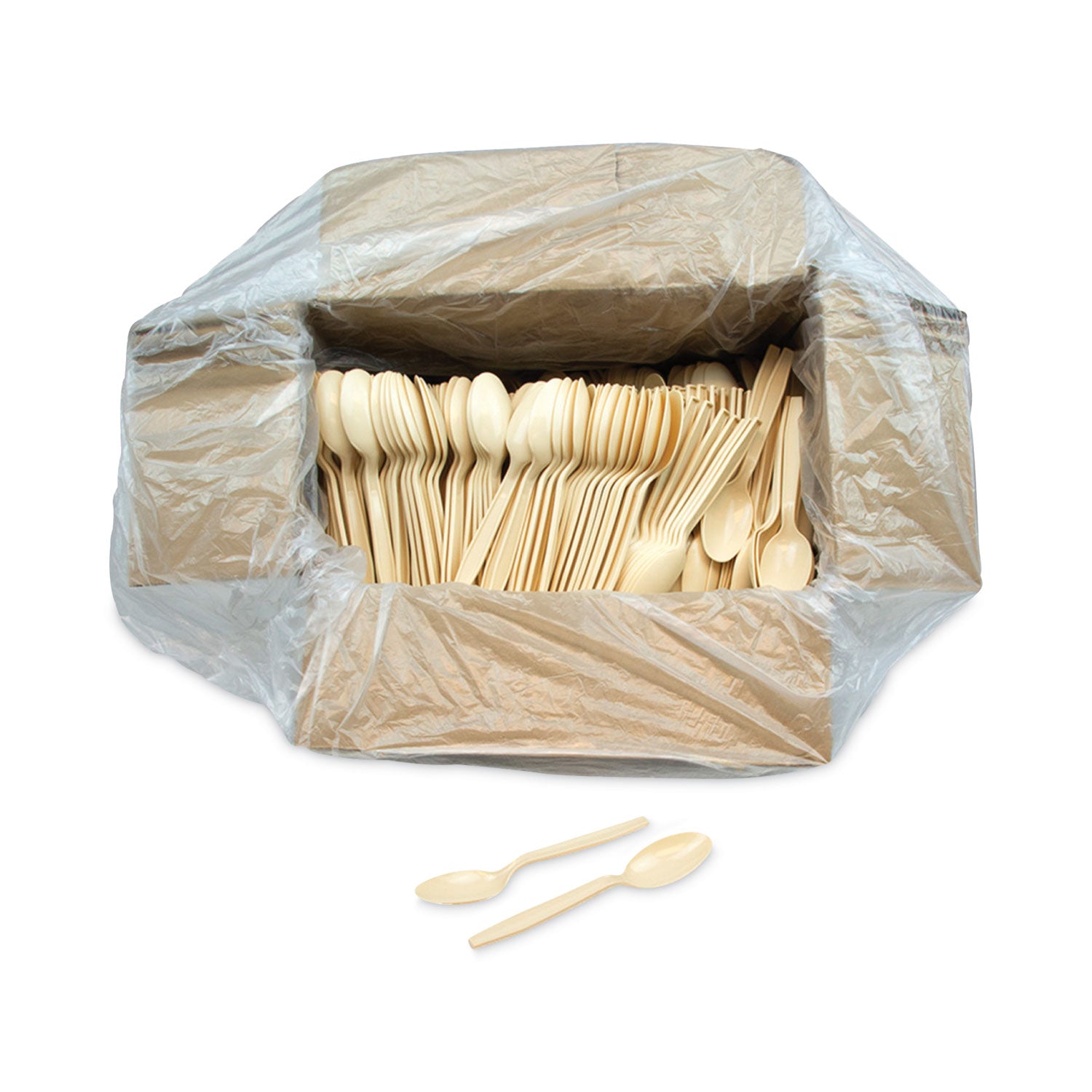 EarthChoice PSM Cutlery, Heavyweight, Spoon, 5.88", Tan, 1,000/Carton