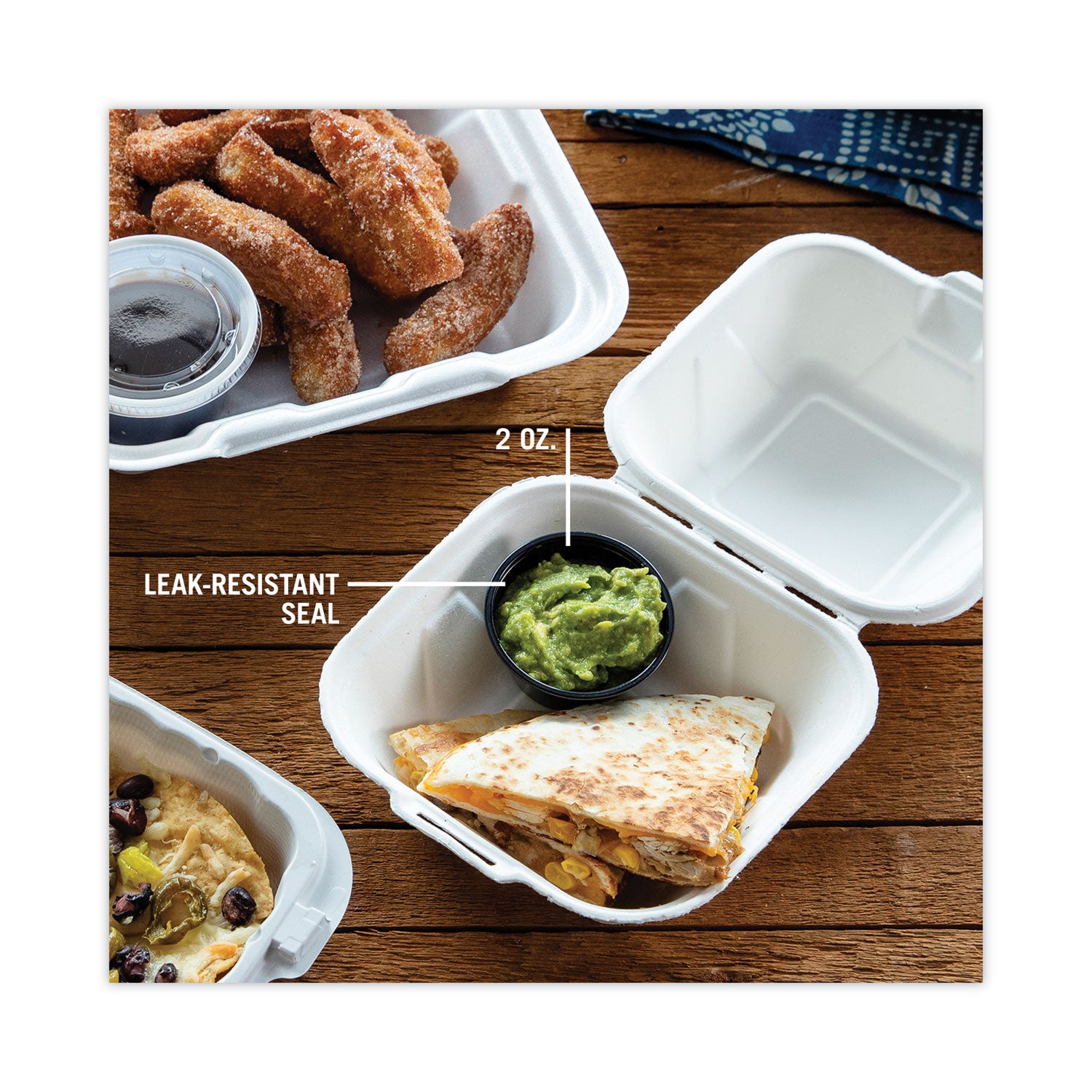 Plastic Portion Cup, 2 oz, Black, 200/Bag, 12 Bags/Carton
