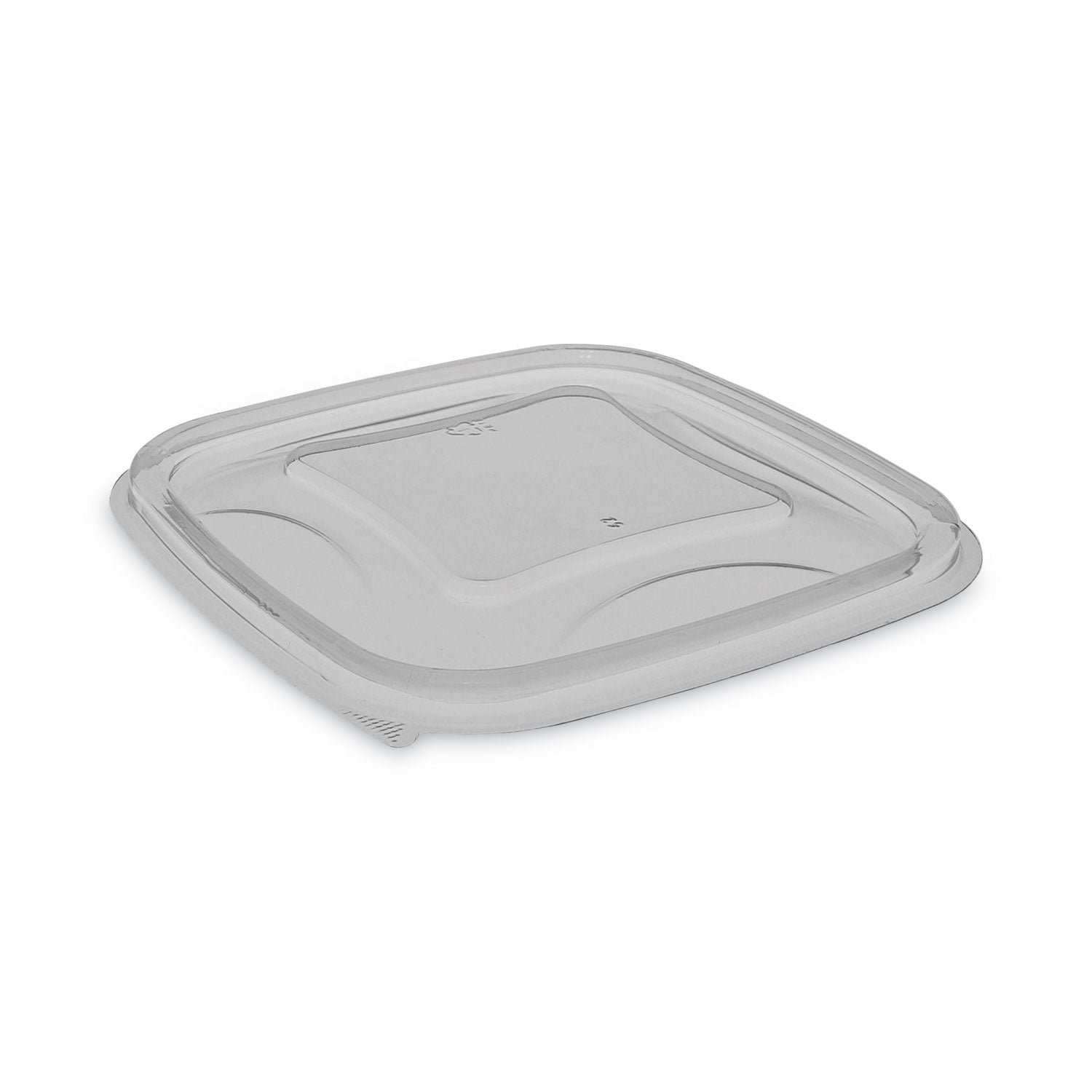 earthchoice-square-recycled-bowl-flat-lid-55-x-55-x-075-clear-plastic-504-carton_pctysaclf05 - 1