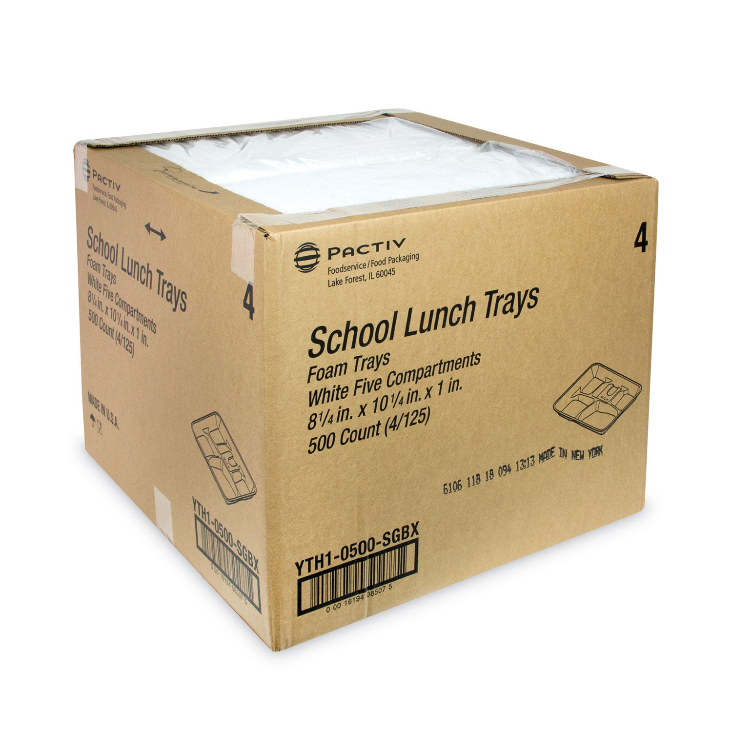 foam-school-trays-5-compartment-825-x-105-x-1-white-500-carton_pctyth10500sgbx - 2