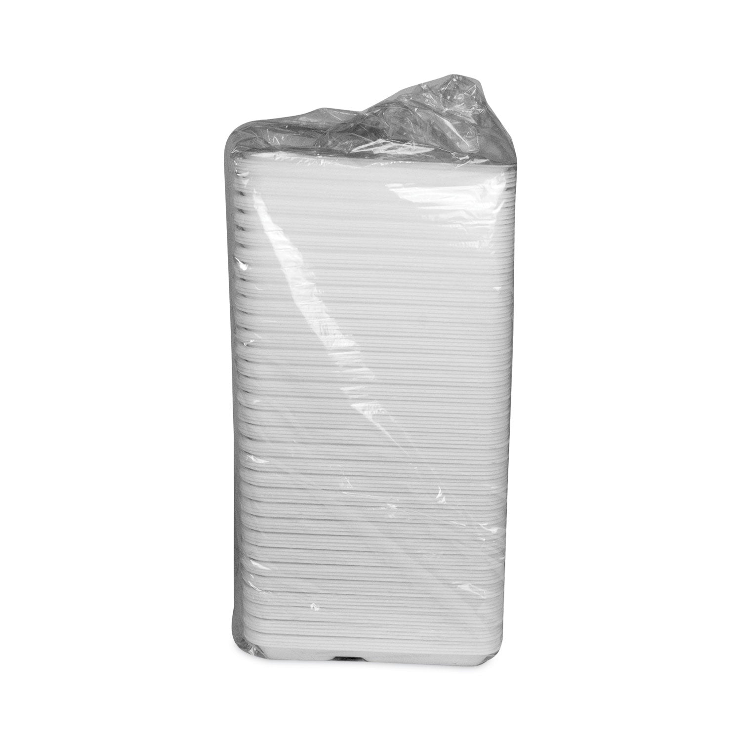 Foam School Trays, 5-Compartment, 8.25 x 10.5 x 1, White, 500/Carton