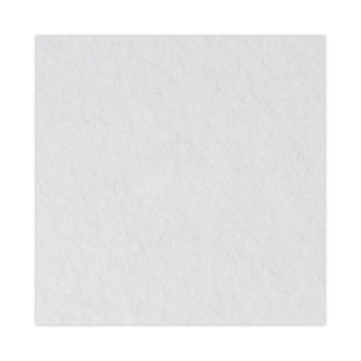 Polishing Floor Pads, 20" Diameter, White, 5/Carton