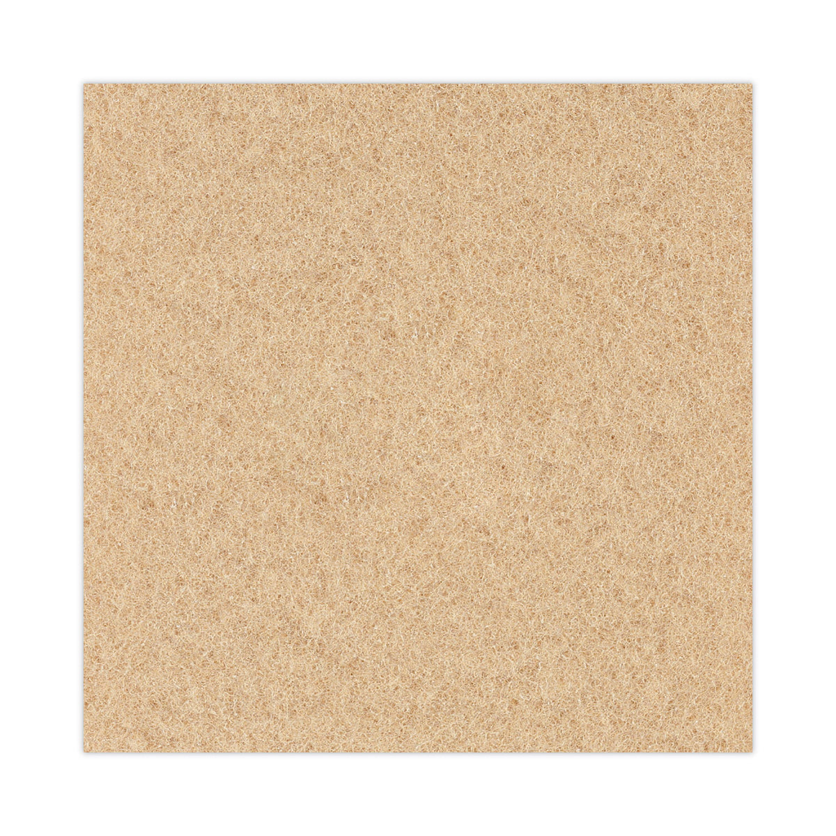 Burnishing Floor Pads, 20" Diameter, Tan, 5/Carton