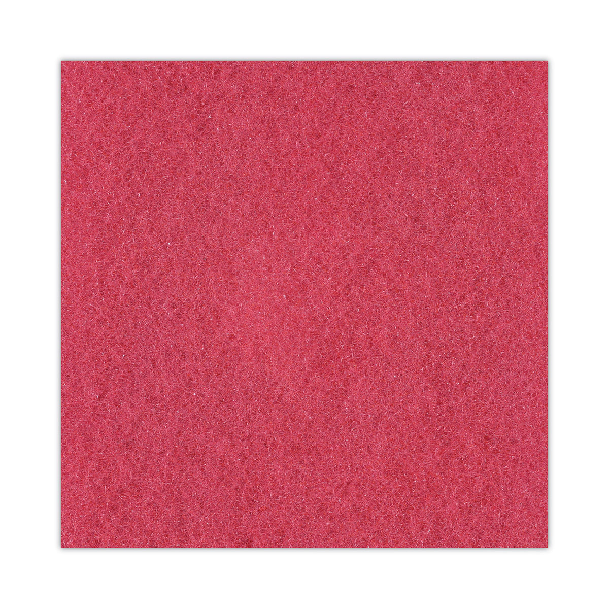 Buffing Floor Pads, 20" Diameter, Red, 5/Carton