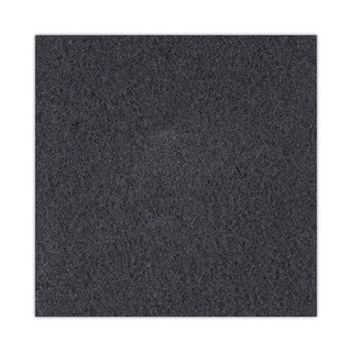 High Performance Stripping Floor Pads, 20" Diameter, Black, 5/Carton - 