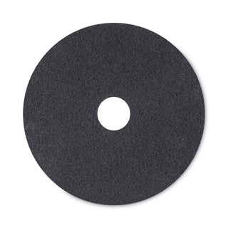 High Performance Stripping Floor Pads, 20" Diameter, Black, 5/Carton - 