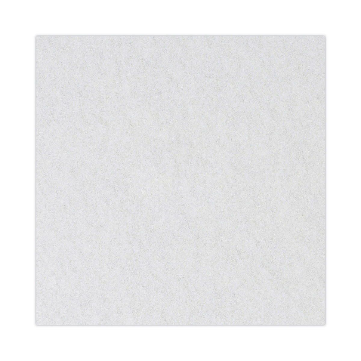 Polishing Floor Pads, 19" Diameter, White, 5/Carton