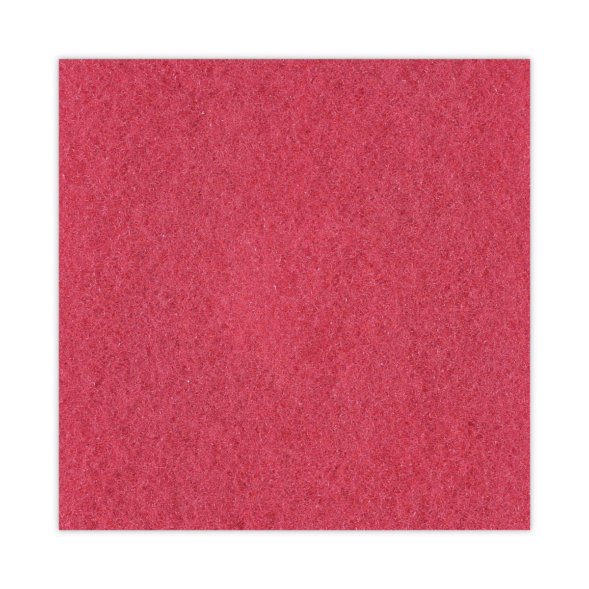 Buffing Floor Pads, 19" Diameter, Red, 5/Carton