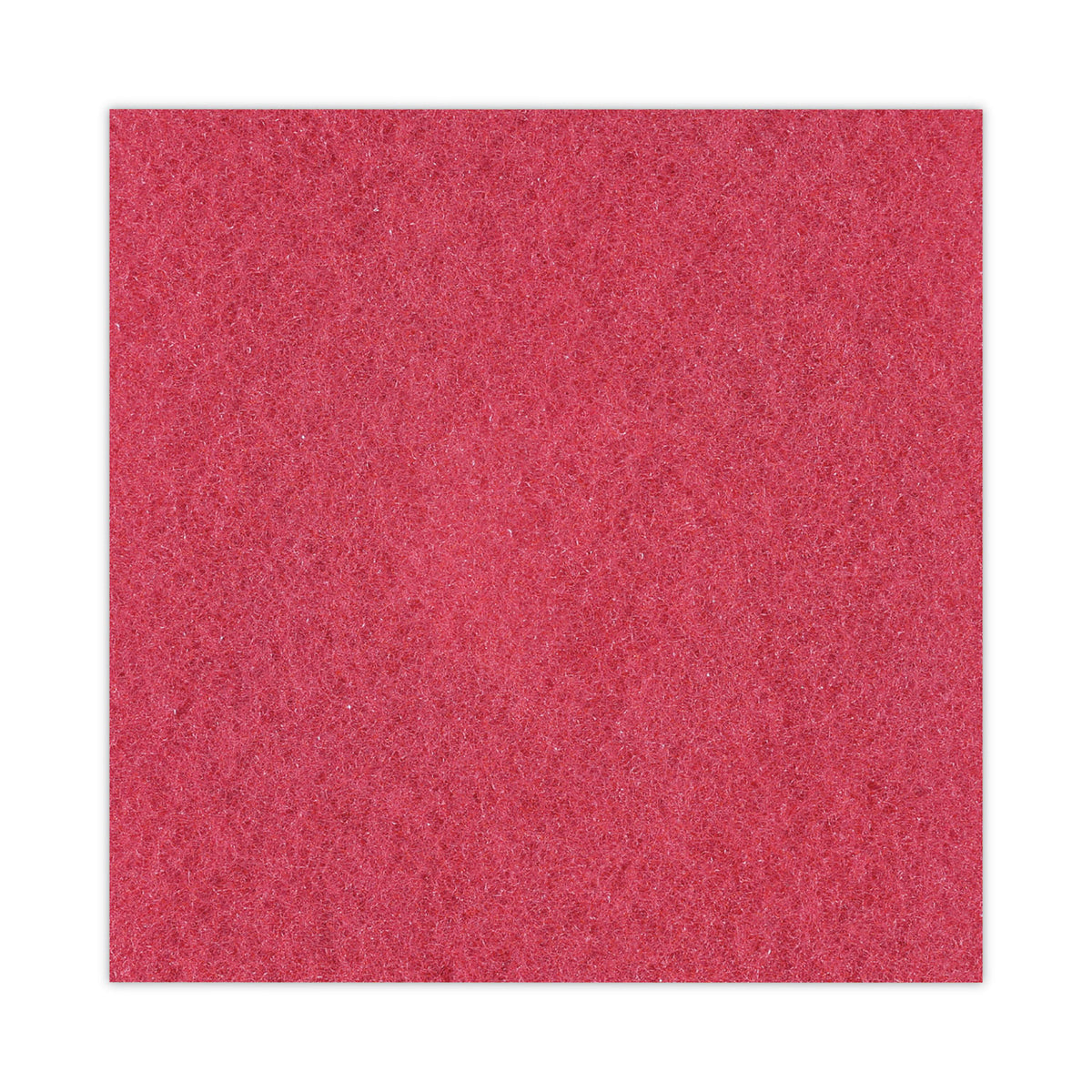 Buffing Floor Pads, 17" Diameter, Red, 5/Carton