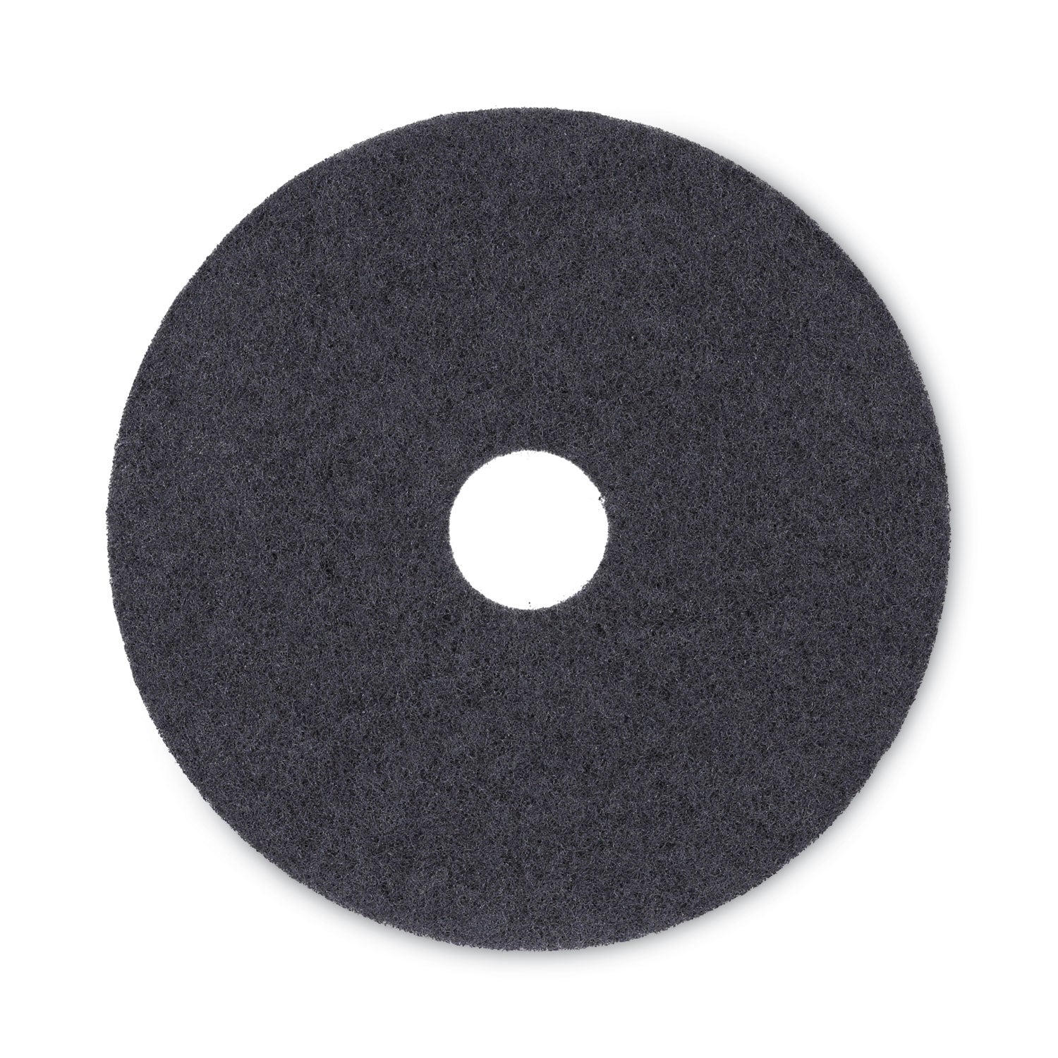 Stripping Floor Pads, 17" Diameter, Black, 5/Carton - 