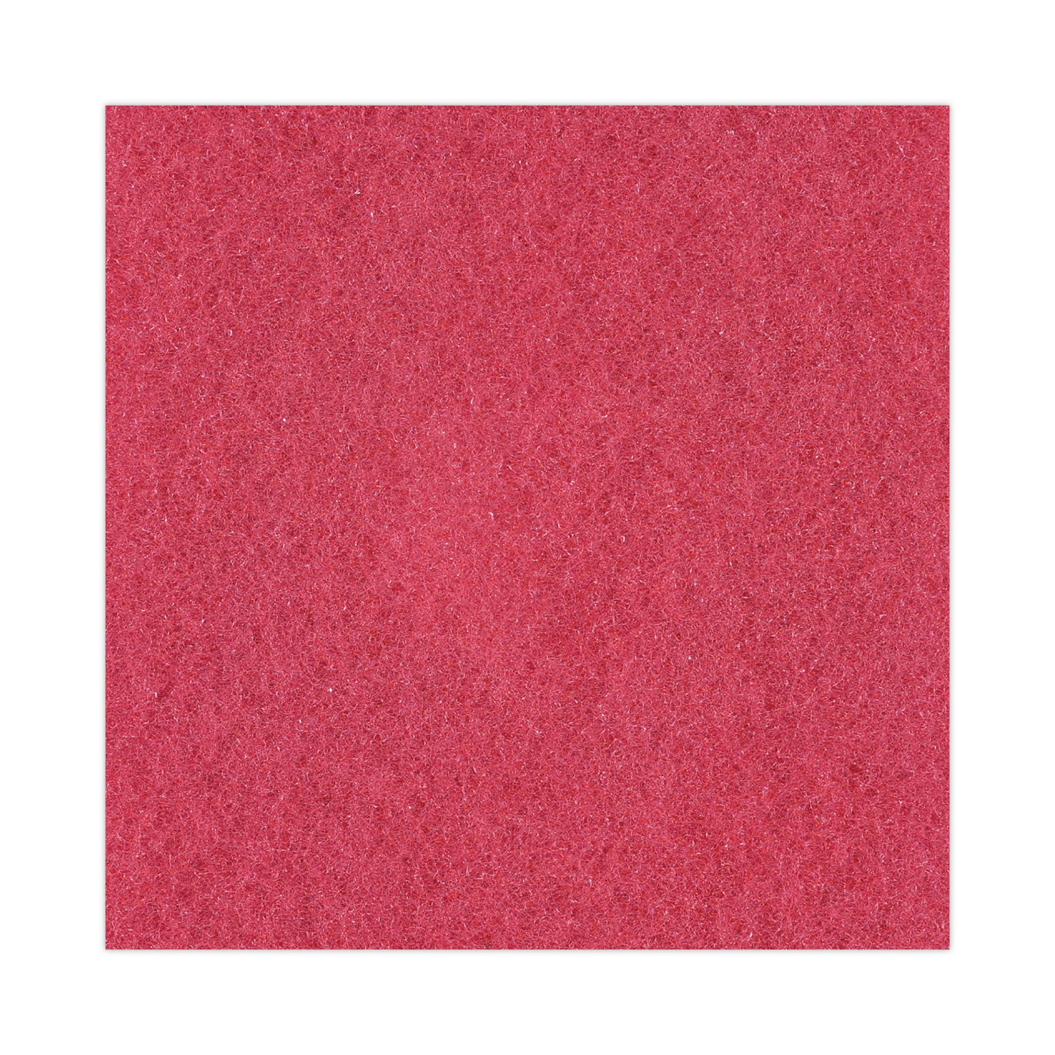 Buffing Floor Pads, 16" Diameter, Red, 5/Carton