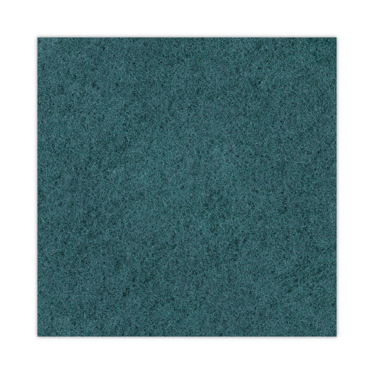 Heavy-Duty Scrubbing Floor Pads, 16" Diameter, Green, 5/Carton
