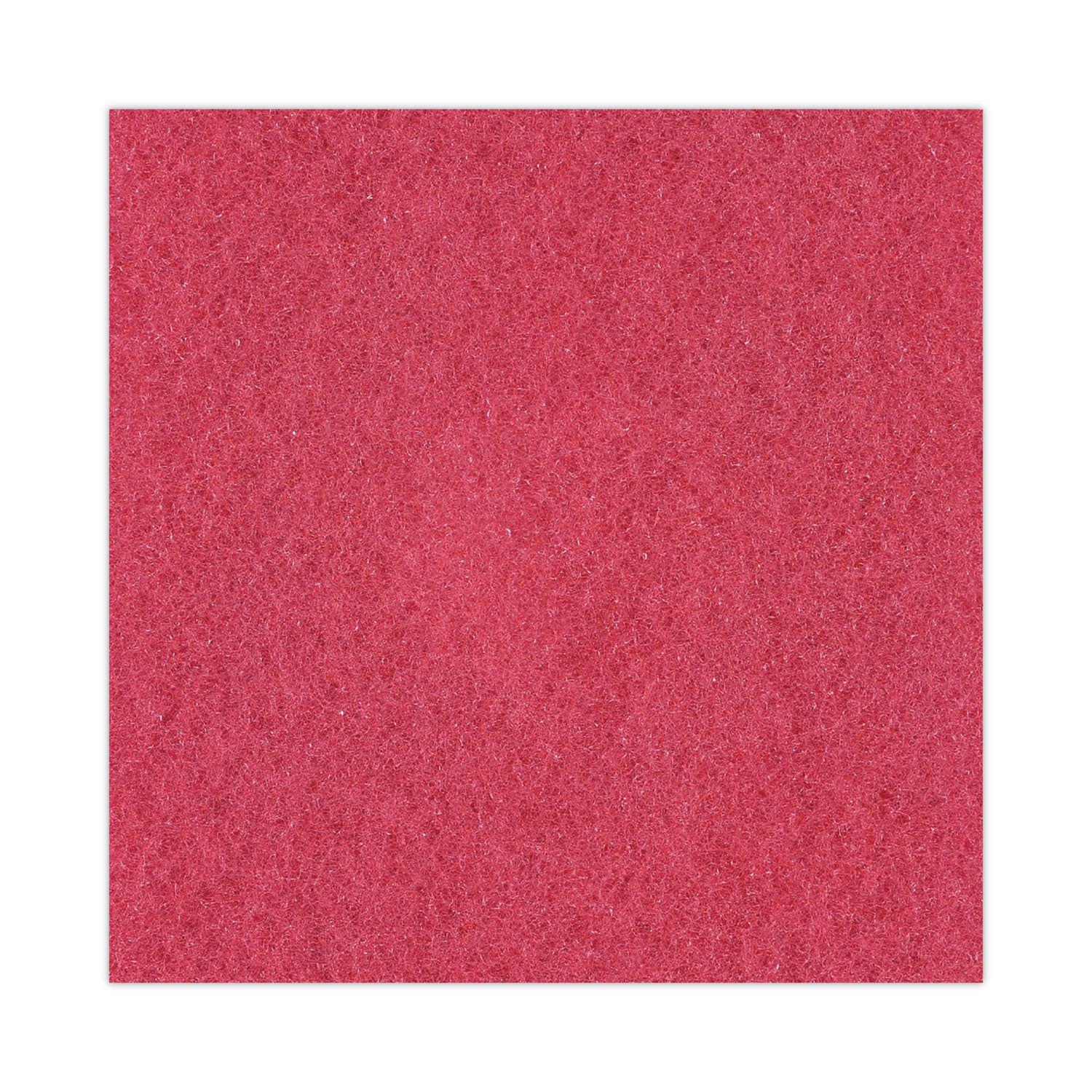 Buffing Floor Pads, 13" Diameter, Red, 5/Carton