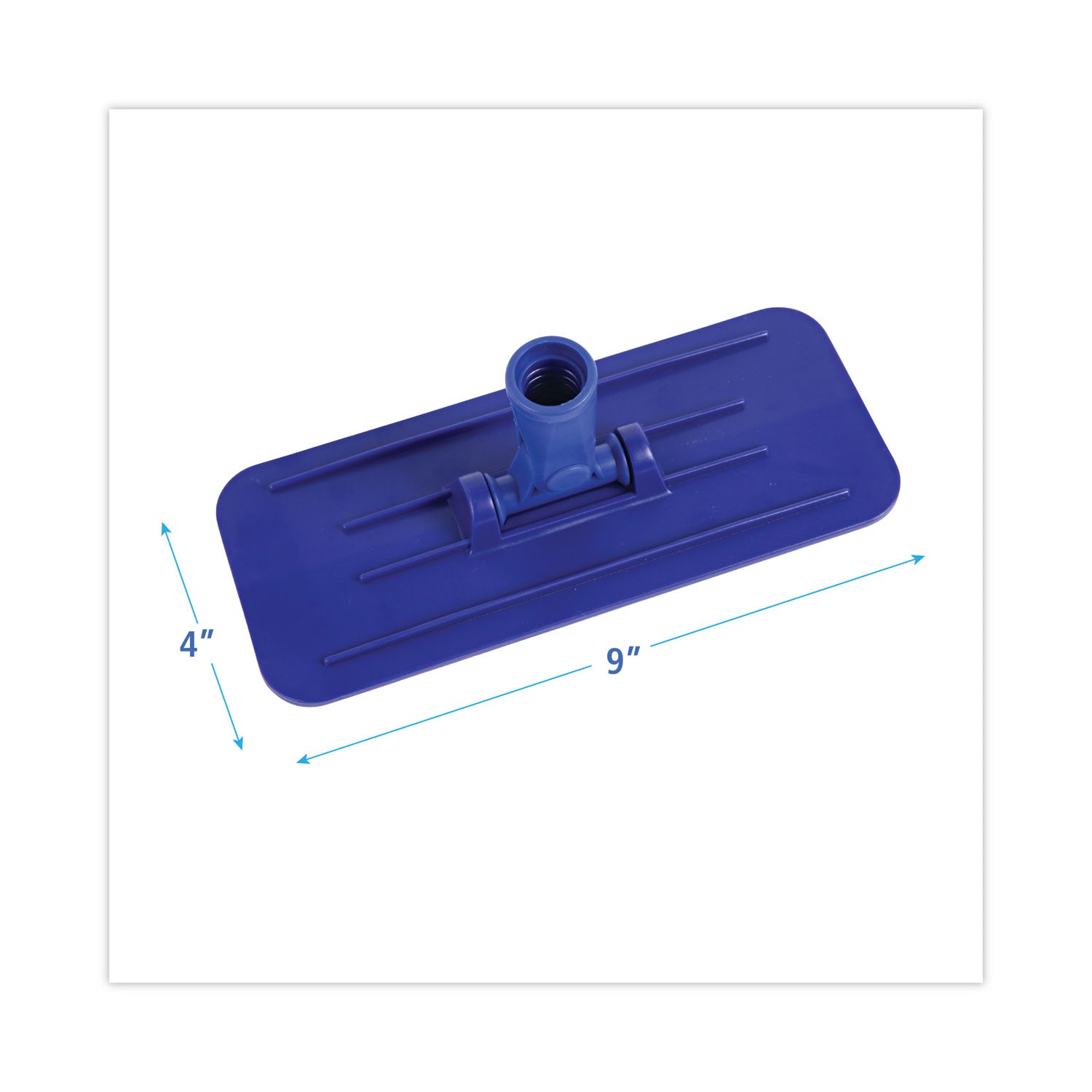 Swivel Pad Holder, Plastic, Blue, 4 x 9, 12/Carton - 