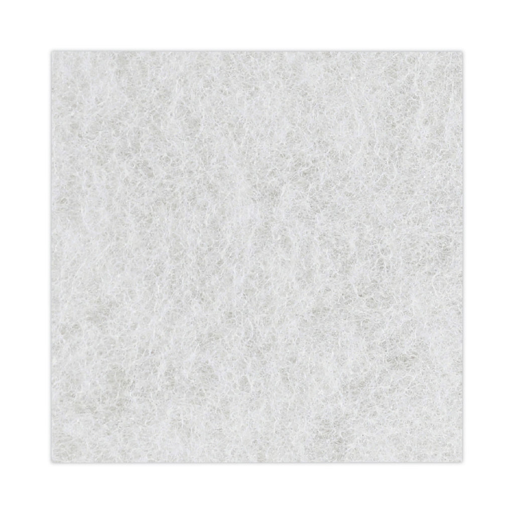 Light Duty Scour Pad, 4.63 x 10, White, 20/Carton