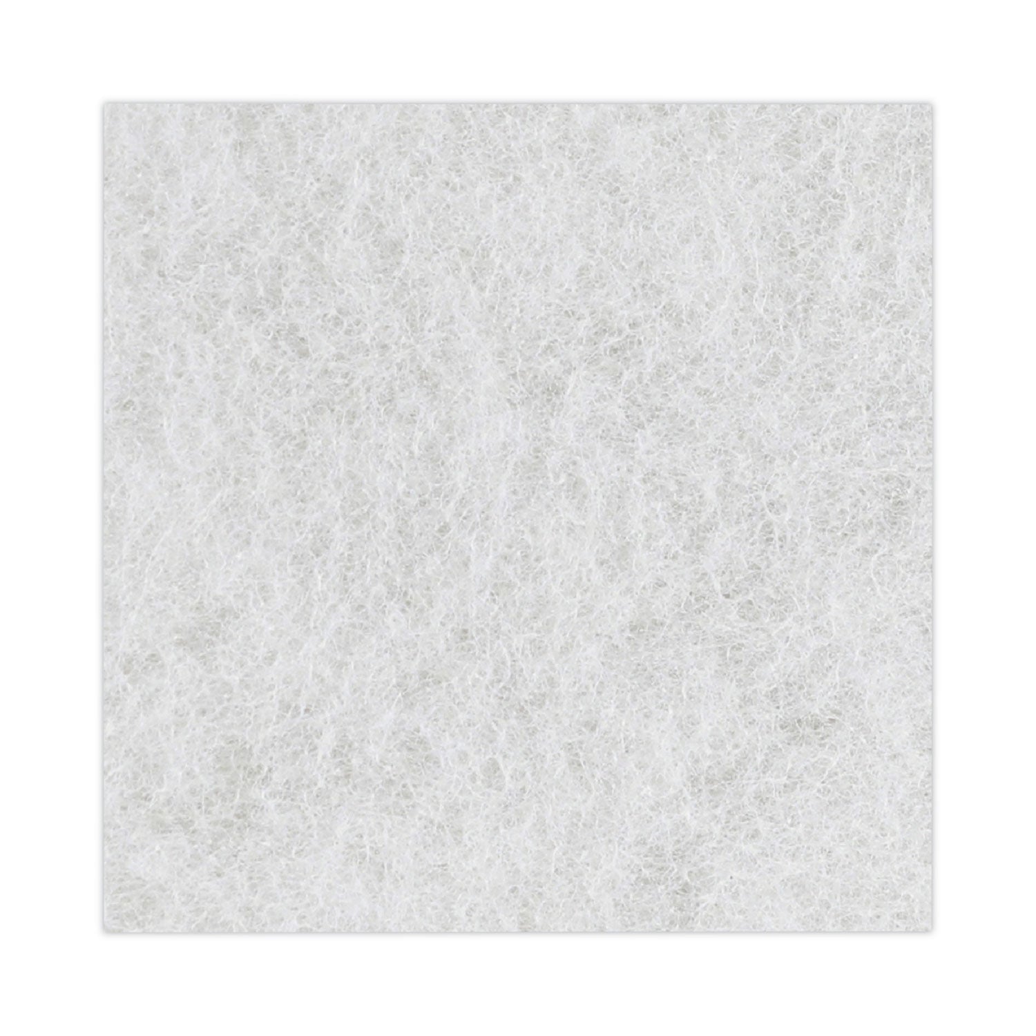 Light Duty Scour Pad, 4.63 x 10, White, 20/Carton