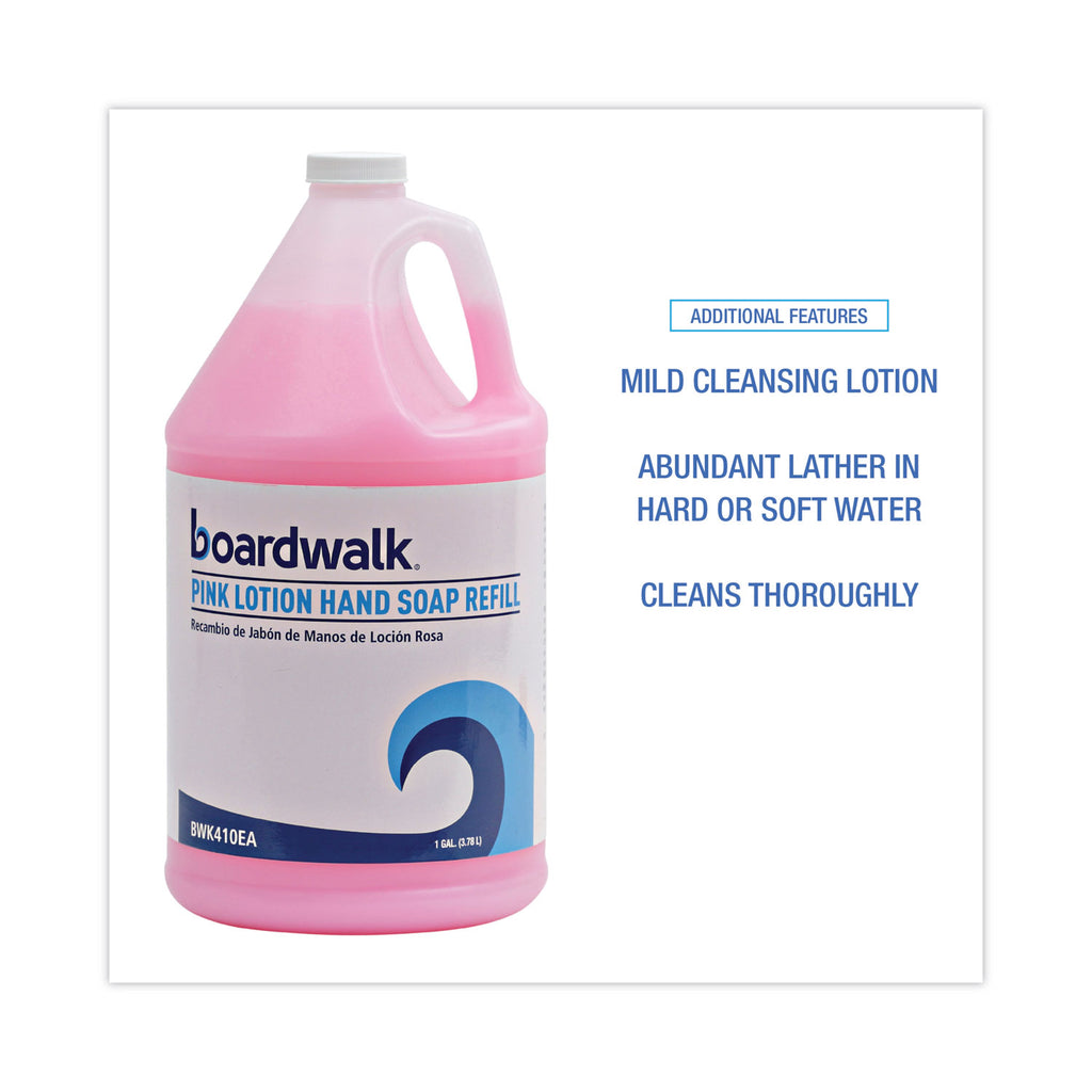 Mild Cleansing Pink Lotion Soap, Cherry Scent, Liquid, 1 gal Bottle, 4/Carton