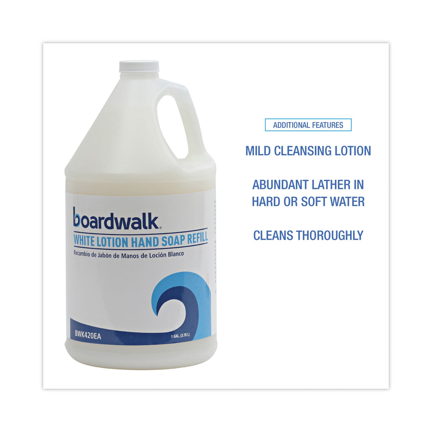 Mild Cleansing Lotion Soap, Cherry Scent, Liquid, 1 gal Bottle, 4/Carton