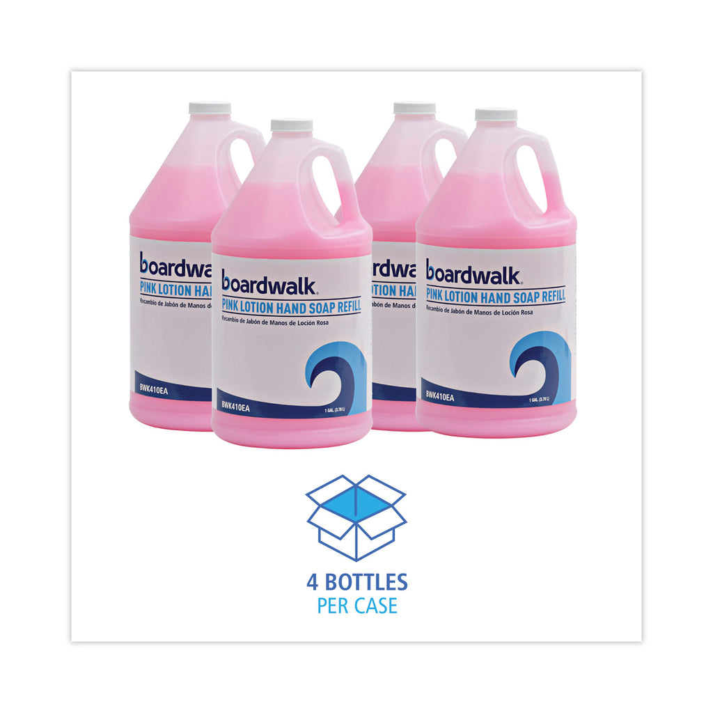 Mild Cleansing Pink Lotion Soap, Cherry Scent, Liquid, 1 gal Bottle, 4/Carton
