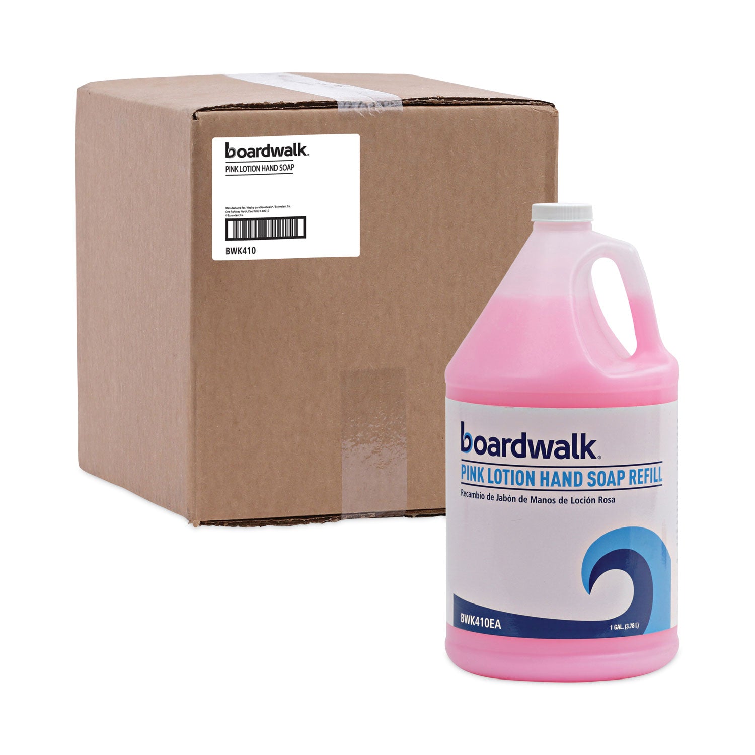 Mild Cleansing Pink Lotion Soap, Cherry Scent, Liquid, 1 gal Bottle, 4/Carton