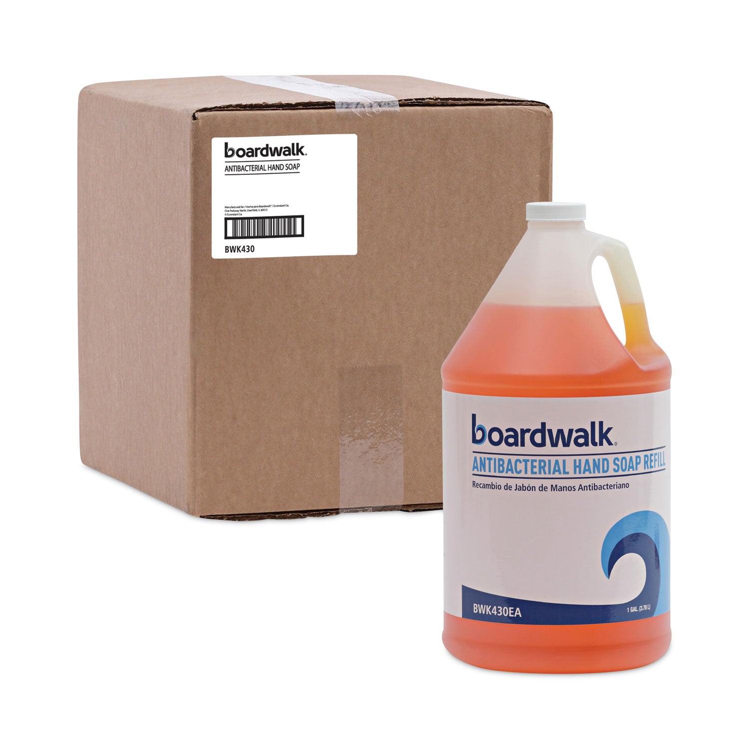 Antibacterial Liquid Soap, Clean Scent, 1 gal Bottle, 4/Carton