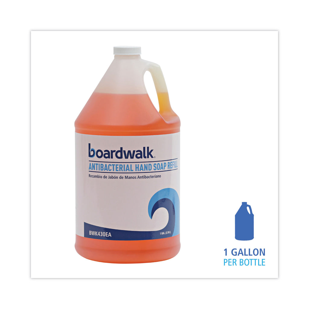 Antibacterial Liquid Soap, Clean Scent, 1 gal Bottle, 4/Carton