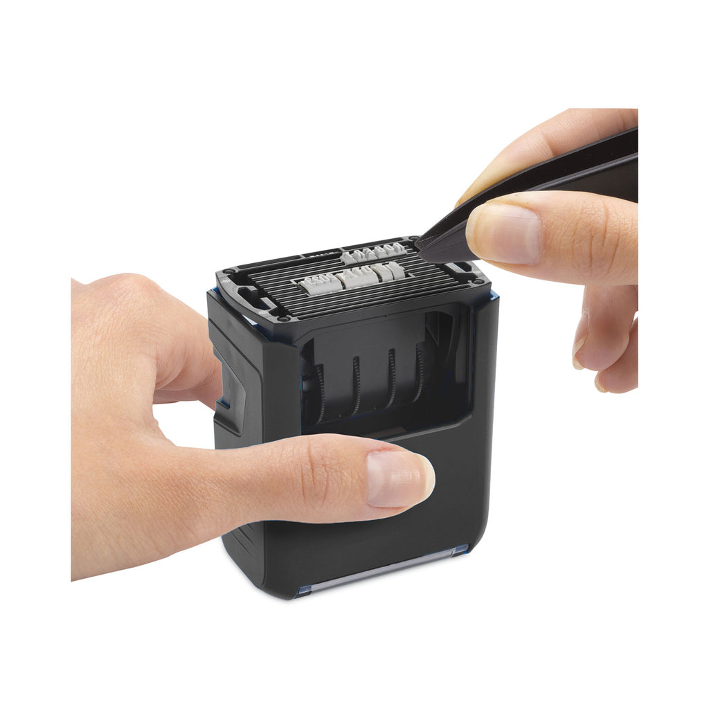 Printy Do It Yourself Self-Inking Message Dater,1.63 x 1, Blue/Red - 