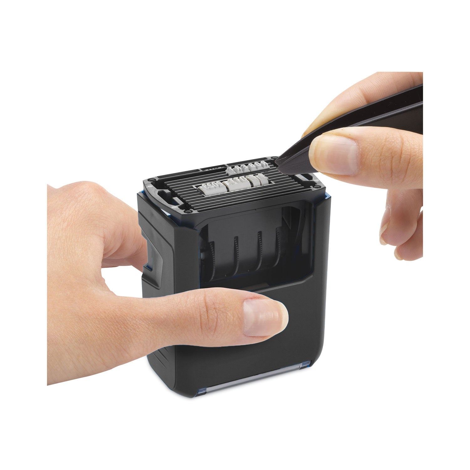 Printy Do It Yourself Self-Inking Message Dater,1.63 x 1, Blue/Red - 