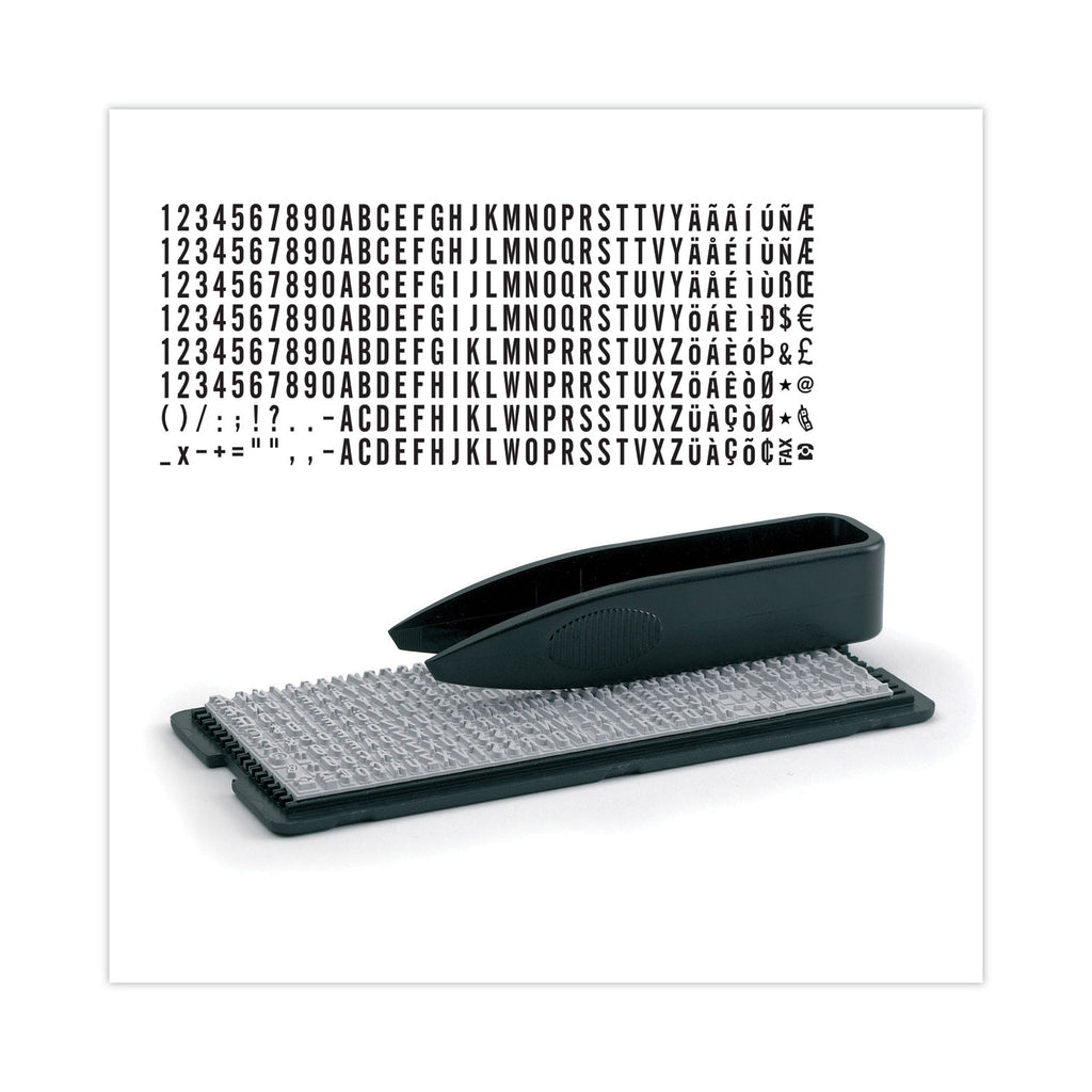 Printy Do It Yourself Self-Inking Message Stamp, 0.75" x 1.88", Black - 