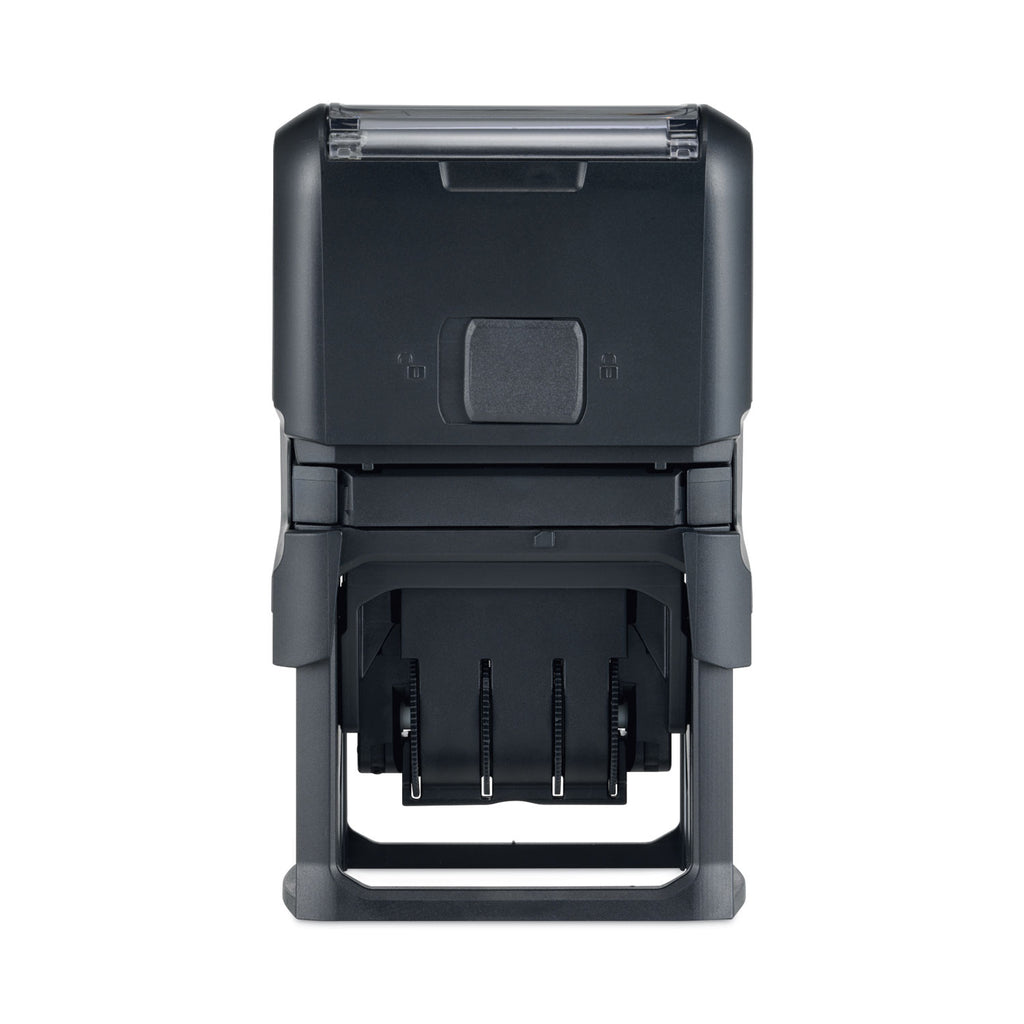 Printy Economy Date Stamp, Self-Inking, 1.63" x 1", Blue/Red