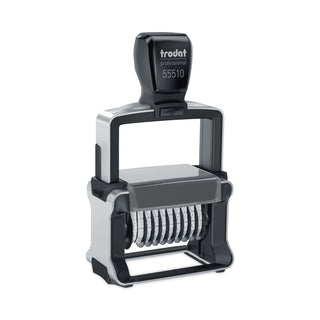 Professional Self-Inking Numberer, Ten Bands/Digits, Type Size: 2, Black - 