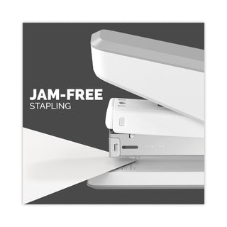 LX850 EasyPress Full Strip Stapler, 25-Sheet Capacity, White