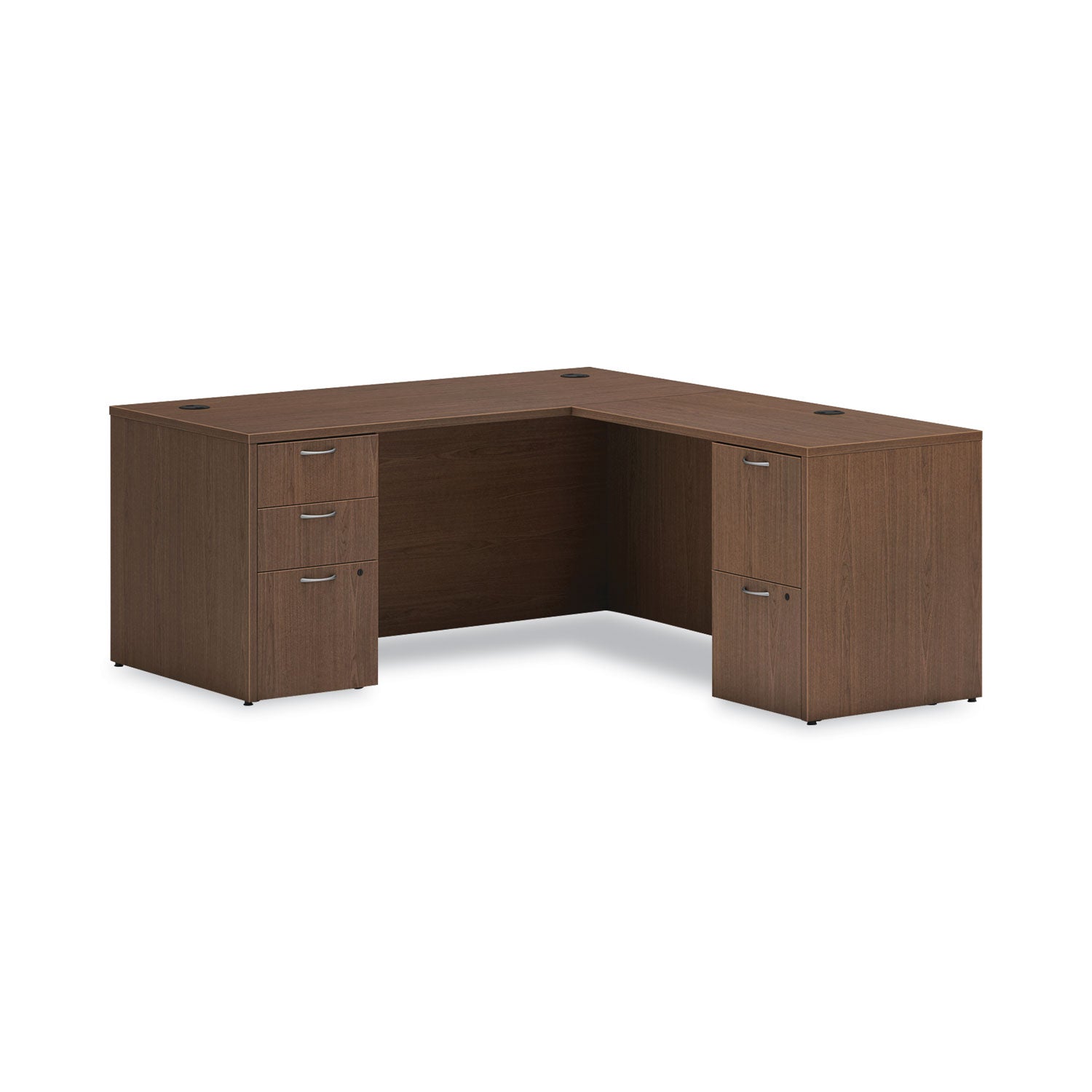 Mod Return Shell, Reversible (Left or Right), 42w x 24d x 29h, Sepia Walnut