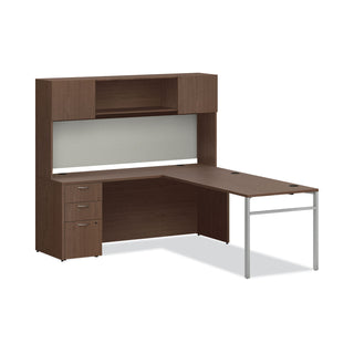 Mod Laminate Doors for 72"W Mod Desk Hutch, 17.86 x 14.82, Sepia Walnut 2/Carton